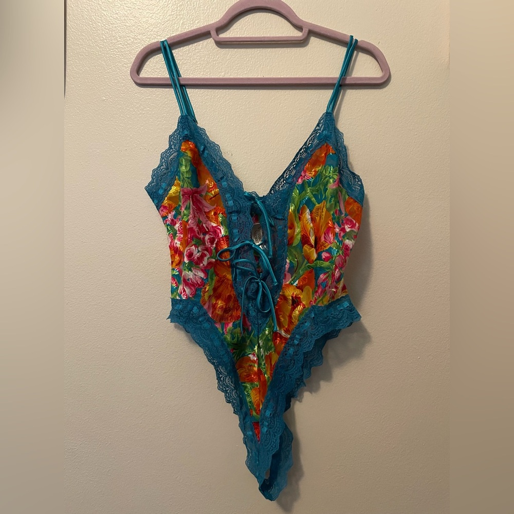 Victoria's Secret Blue Chemise with Adjustable Straps